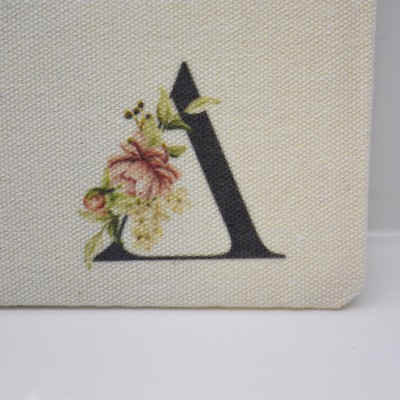 Τσαντάκι Γράμμα Δ με Λουλούδια