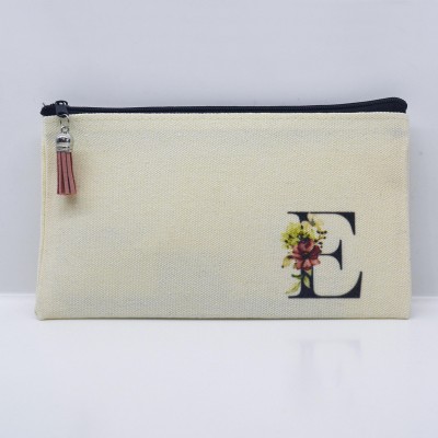 Τσαντάκι Γράμμα Ε με Λουλούδια