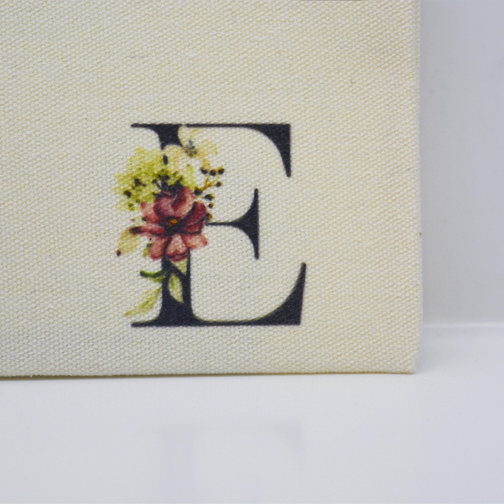 Τσαντάκι Γράμμα Ε με Λουλούδια Τσαντάκια-Νεσεσέρ