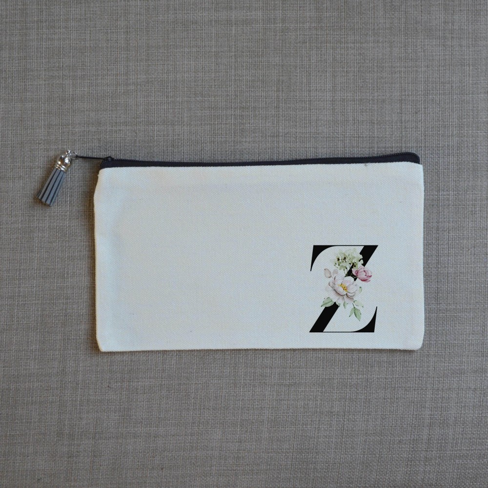 Τσαντάκι Γράμμα Ζ με Λουλούδια Τσαντάκια-Νεσεσέρ