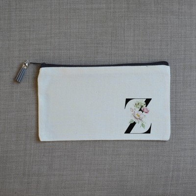 Τσαντάκι Γράμμα Ζ με Λουλούδια