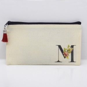 Τσαντάκι Γράμμα Μ με Λουλούδια Τσαντάκια-Νεσεσέρ