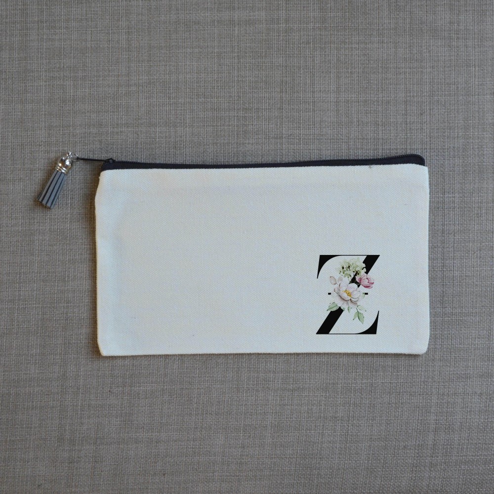 Τσαντάκι Γράμμα Ξ με Λουλούδια Τσαντάκια-Νεσεσέρ