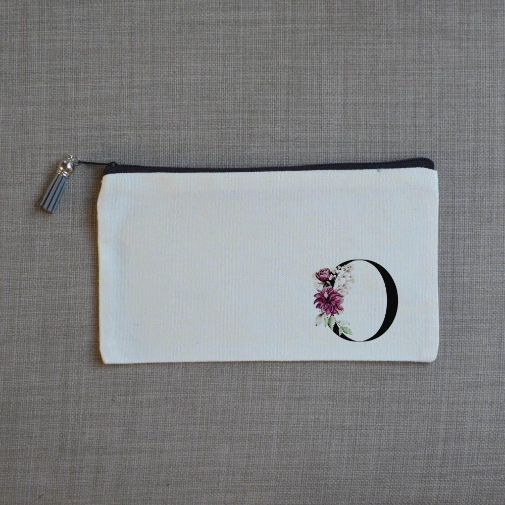 Τσαντάκι Γράμμα Ο με Λουλούδια Τσαντάκια-Νεσεσέρ