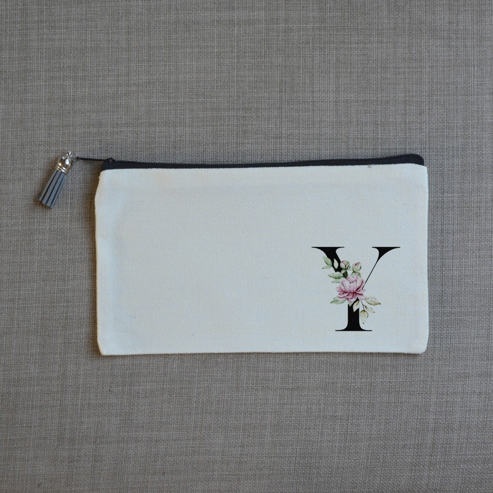 Τσαντάκι Γράμμα Υ με Λουλούδια Τσαντάκια-Νεσεσέρ