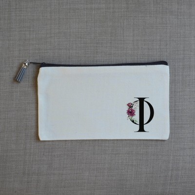 Τσαντάκι Γράμμα Φ με Λουλούδια