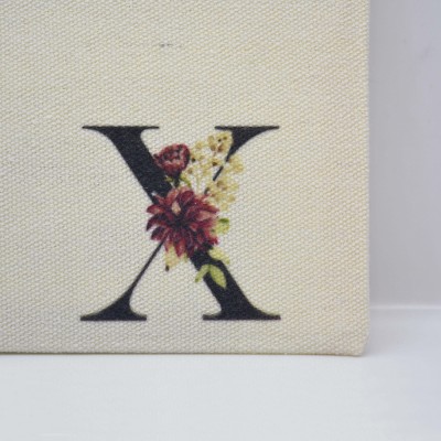 Τσαντάκι Γράμμα Χ με Λουλούδια