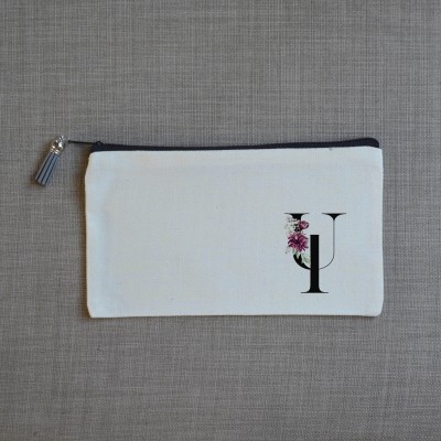 Τσαντάκι Γράμμα Ψ με Λουλούδια