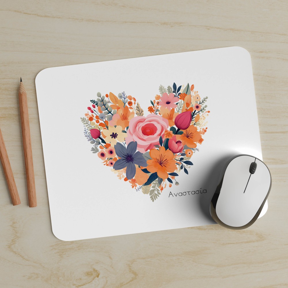 Mousepad Flower Heart Δώρα