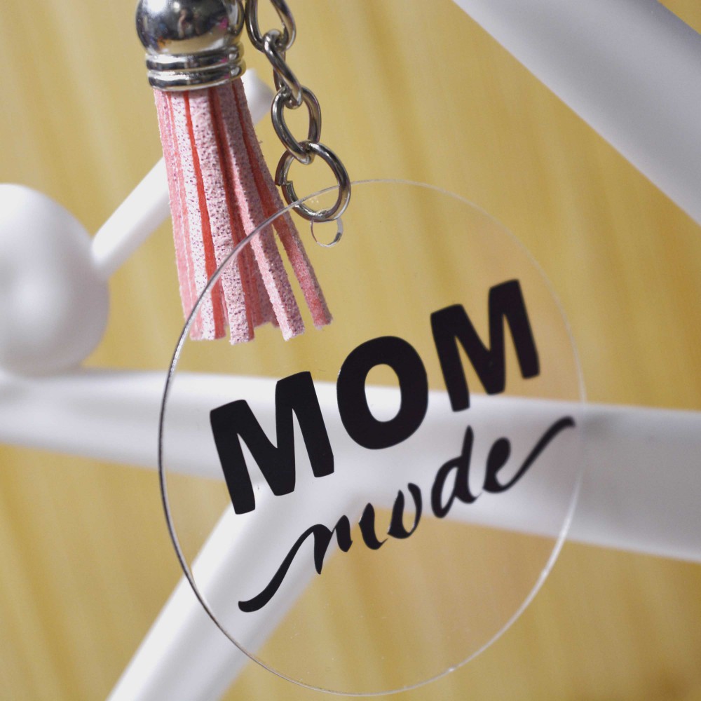 Ακρυλικό Μπρελόκ Στρογγυλό Mom Mode Μπρελόκ