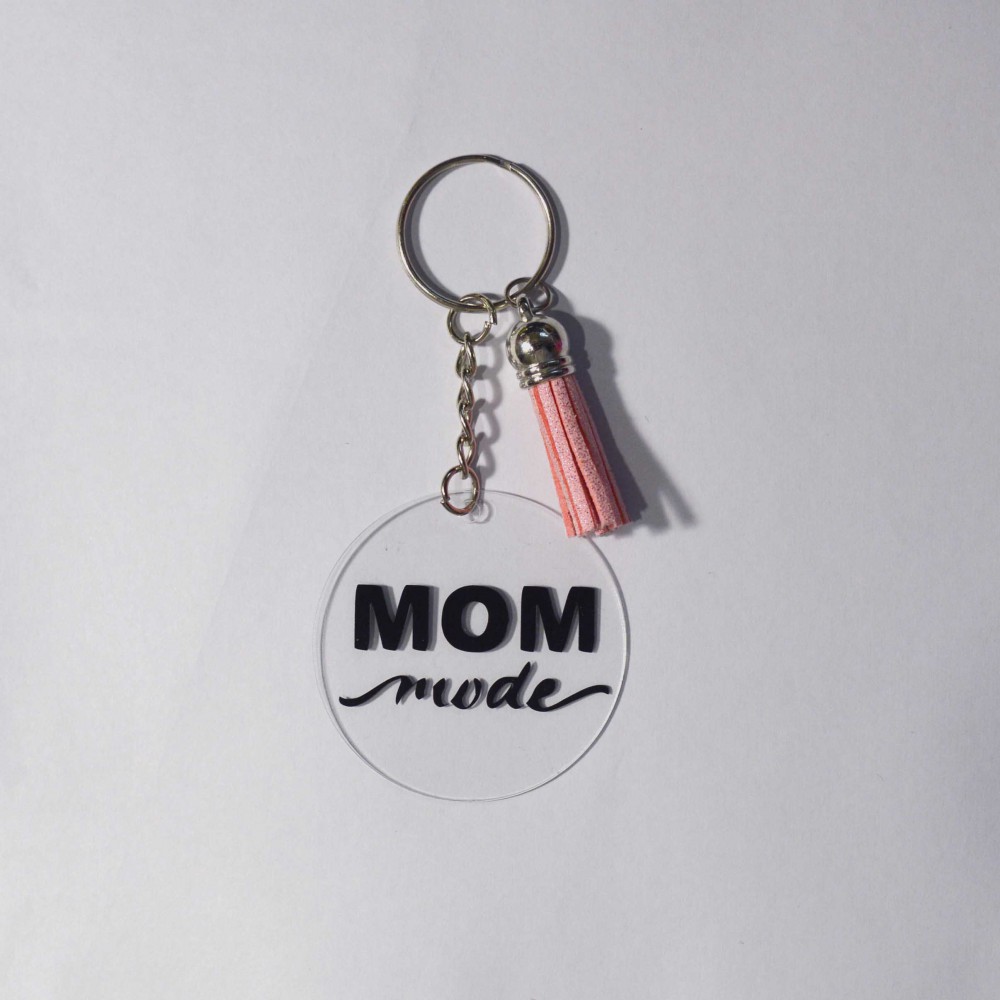 Ακρυλικό Μπρελόκ Στρογγυλό Mom Mode Μπρελόκ