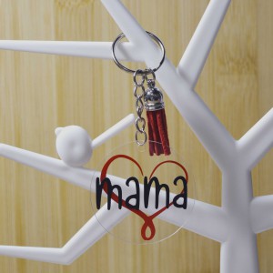 Ακρυλικό Μπρελόκ Στρογγυλό Mama Μπρελόκ