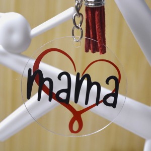 Ακρυλικό Μπρελόκ Στρογγυλό Mama Μπρελόκ