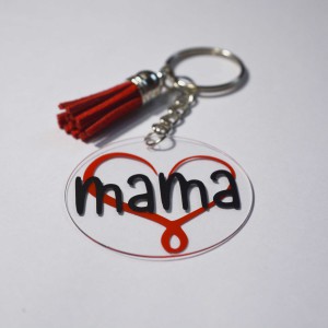 Ακρυλικό Μπρελόκ Στρογγυλό Mama Μπρελόκ