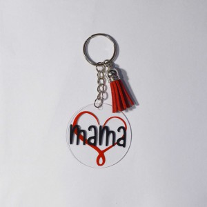 Ακρυλικό Μπρελόκ Στρογγυλό Mama Μπρελόκ