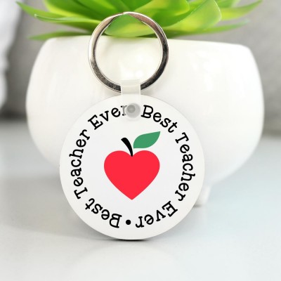 Μπρελόκ Στρογγυλό Best Teacher