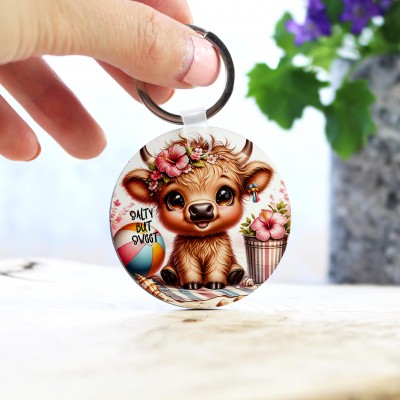 Μπρελόκ Στρογγυλό Cow Sweet But Salty