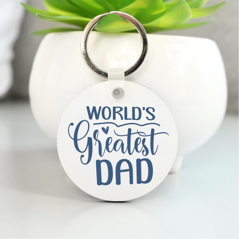 Μπρελόκ Στρογγυλό World's Greatest Dad Μπρελόκ