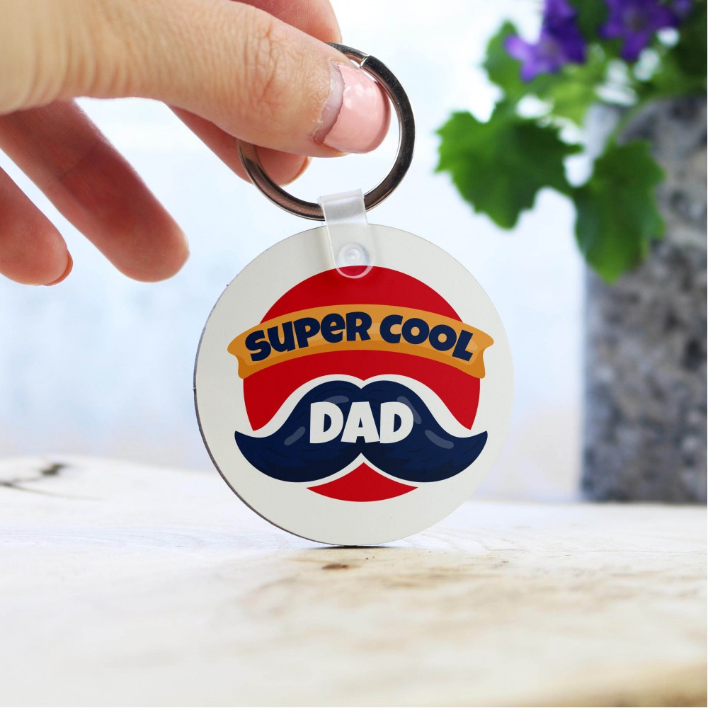 Μπρελόκ Στρογγυλό Super Cool Dad Μπρελόκ