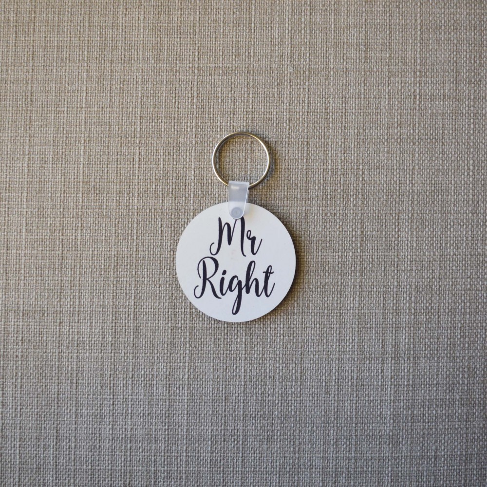 Μπρελόκ Στρογγυλό Mr Right Μπρελόκ