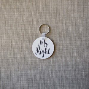 Μπρελόκ Στρογγυλό Mr Right Μπρελόκ