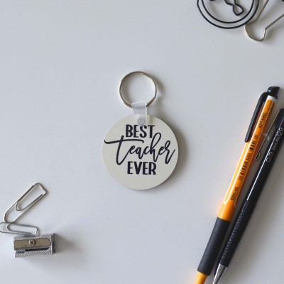 Μπρελόκ Στρογγυλό Best Teacher Ever