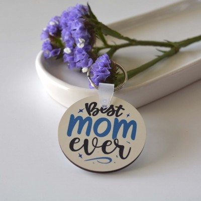 Μπρελόκ Στρογγυλό Best Mom Ever 3