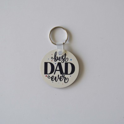 Μπρελόκ Στρογγυλό Best Dad Ever 2