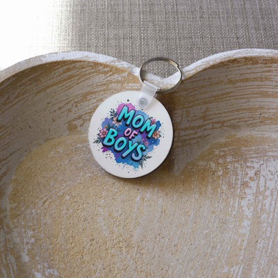 Μπρελόκ Στρογγυλό Mom Of Boys