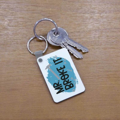 Μπρελόκ Τετράγωνο Mr Broke It