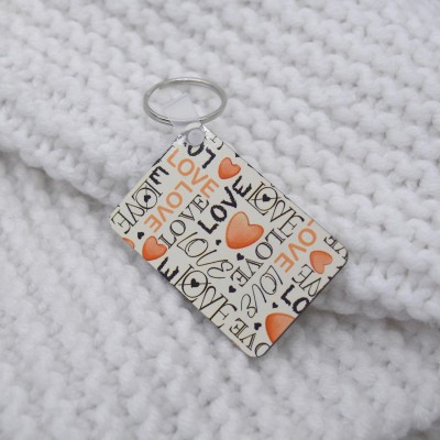 Μπρελόκ Τετράγωνο Love 2