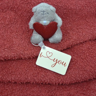 Μπρελόκ Τετράγωνο I Love You