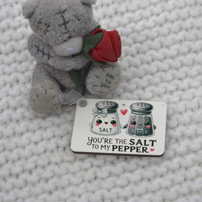 Μπρελόκ Τετράγωνο You Are The Salt To My Peper