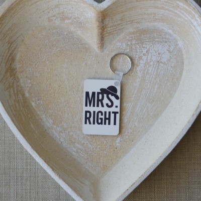 Μπρελόκ Τετράγωνο Mrs Right