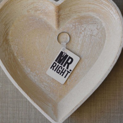 Μπρελόκ Τετράγωνο Mr Right