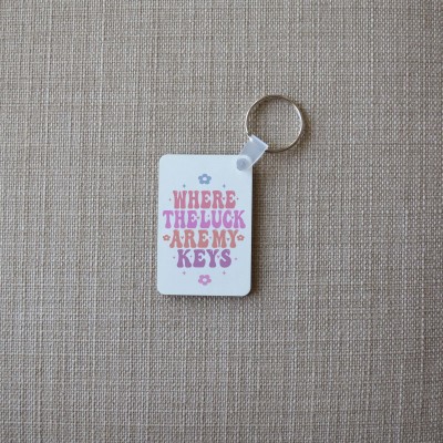 Μπρελόκ Τετράγωνο Where The Luck Are My Keys