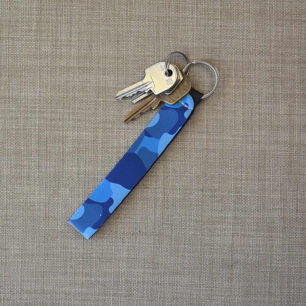 Μπρελόκ Wristlet Καμουφλάζ Μπλε Μπρελόκ