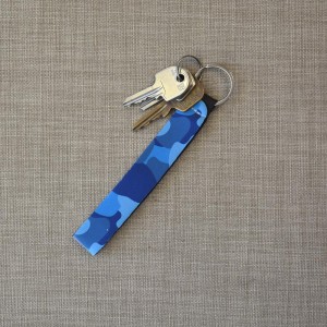 Μπρελόκ Wristlet Καμουφλάζ Μπλε Μπρελόκ