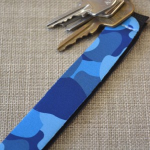 Μπρελόκ Wristlet Καμουφλάζ Μπλε Μπρελόκ