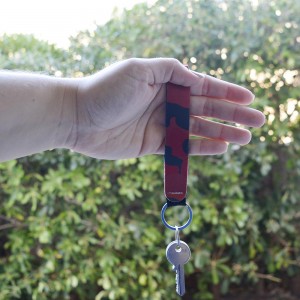 Μπρελόκ Wristlet Καμουφλάζ Κοκκινο Μπρελόκ