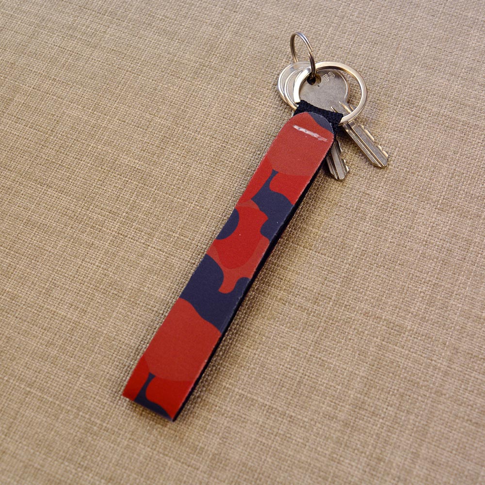 Μπρελόκ Wristlet Καμουφλάζ Κοκκινο Μπρελόκ