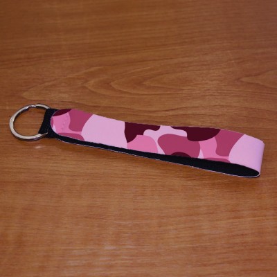 Μπρελόκ Wristlet Καμουφλάζ Ροζ