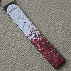 Μπρελόκ Wristlet Glitter Κόκκινο Μπρελόκ