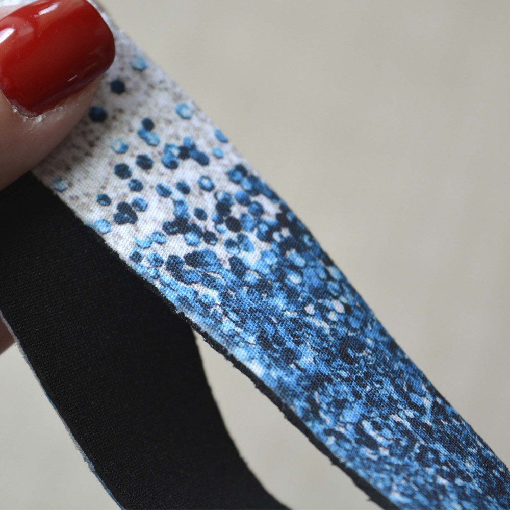 Μπρελόκ Wristlet Glitter Μπλε Μπρελόκ