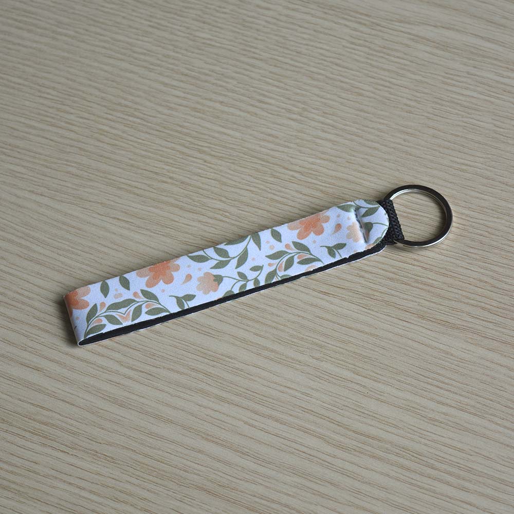 Μπρελόκ Wristlet Ροζ Λουλουδάκια Μπρελόκ