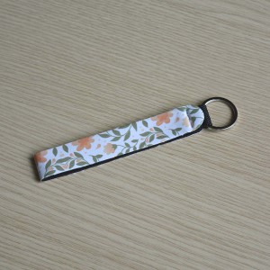 Μπρελόκ Wristlet Ροζ Λουλουδάκια Μπρελόκ