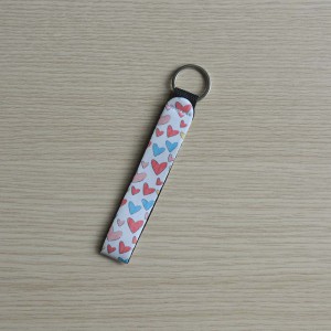 Μπρελόκ Wristlet Καρδούλες Πολύχρωμο Μπρελόκ