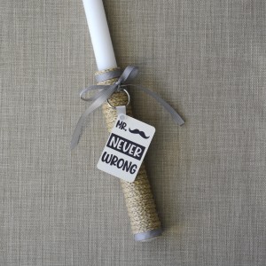 Λαμπάδα Mr Never Wrong Εποχιακά