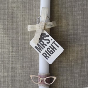 Λαμπάδα Mrs Right Πάσχα