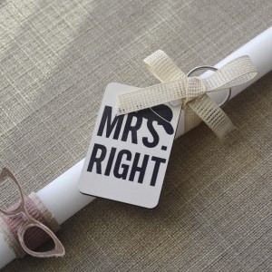 Σετ Λαμπάδες Mr Right-Mrs Right Εποχιακά